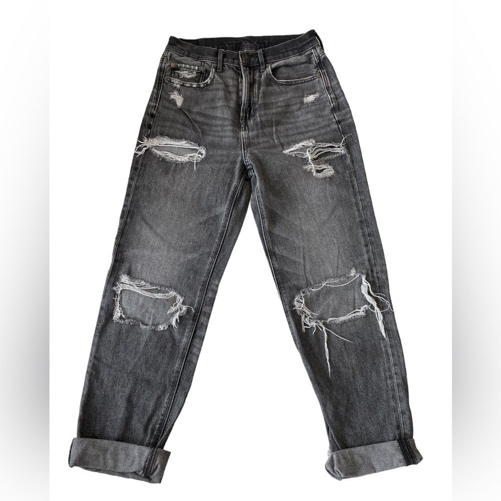 American Eagle Ripped Mom Style Jeans